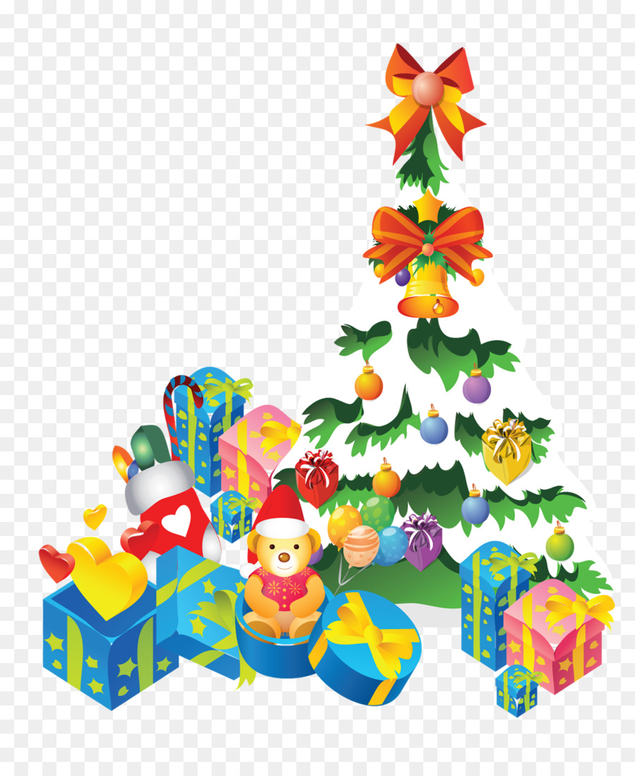 Arbre De Noël，Père Noël PNG