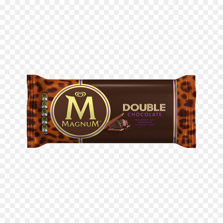 Magnum Double Chocolat，Glace PNG