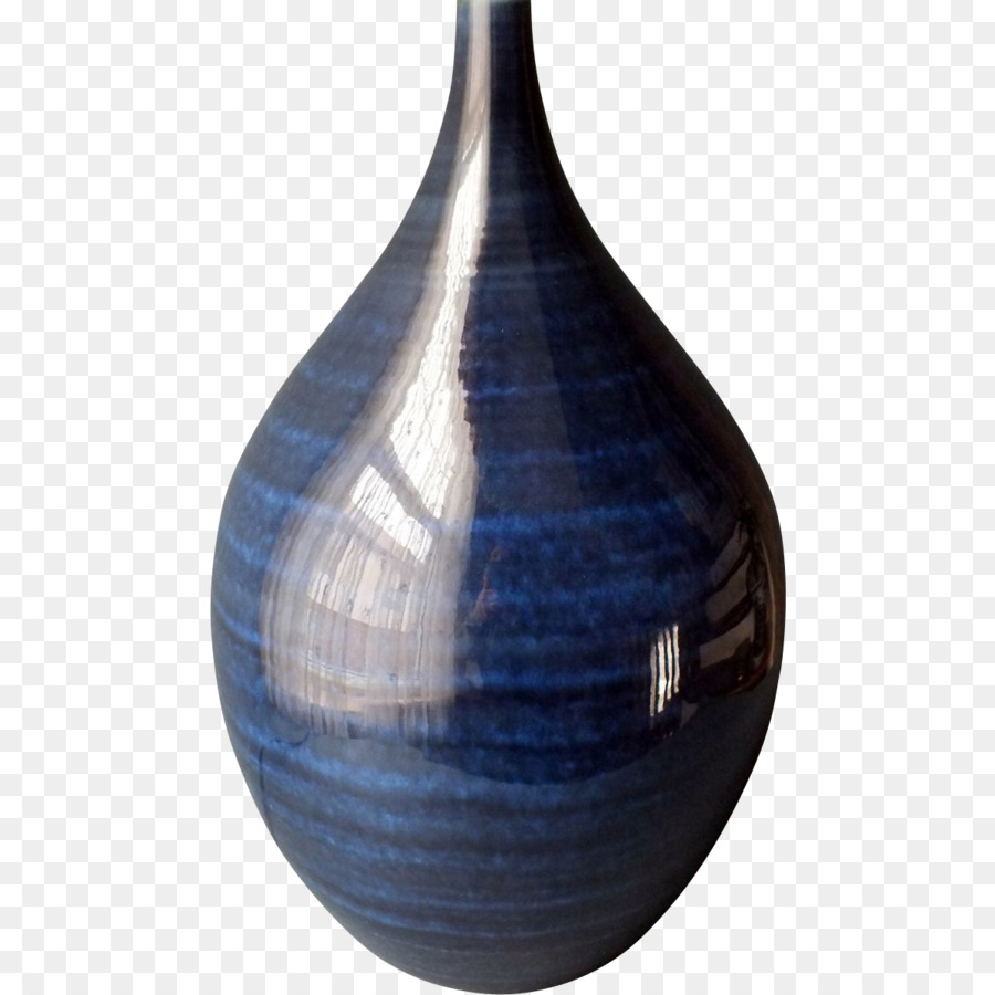 Vase Bleu Et Blanc，Verre PNG