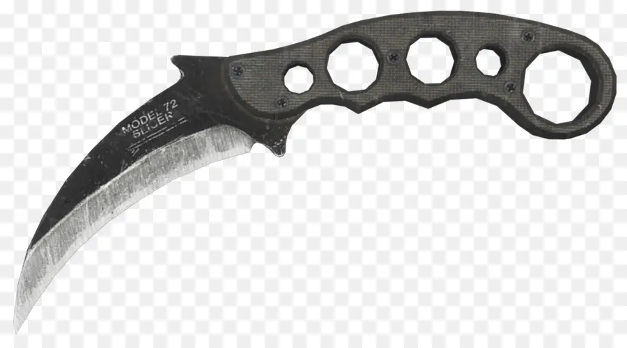 Couteau Karambit Noir，Lame Courbée PNG