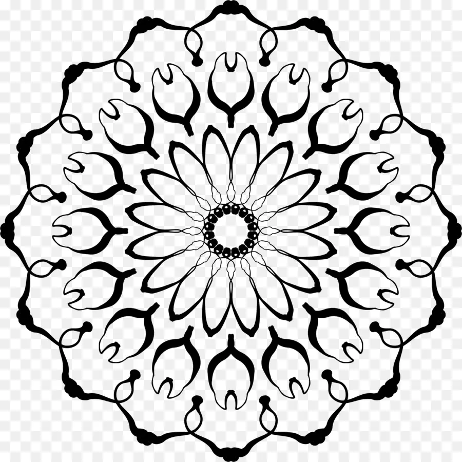 Mandalas，Fleur PNG