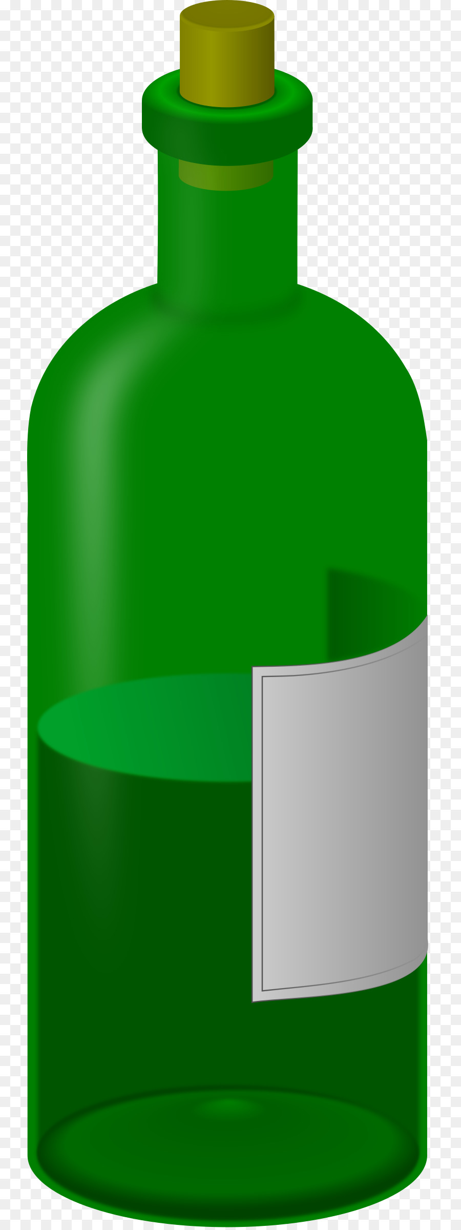 Bouteille Verte，Verre PNG