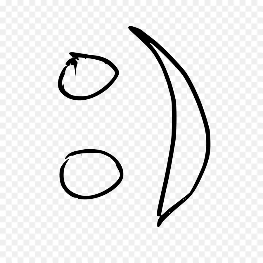 Visage Souriant Simple，Sourire PNG