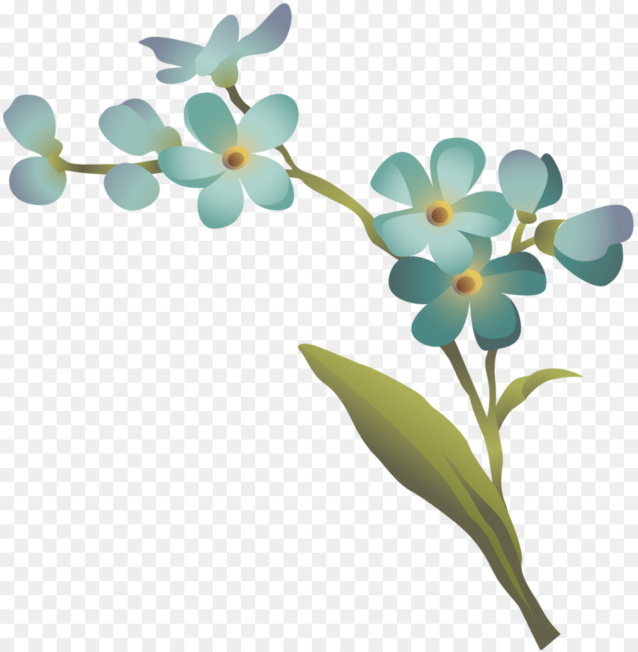 Fleurs Bleues，Nature PNG