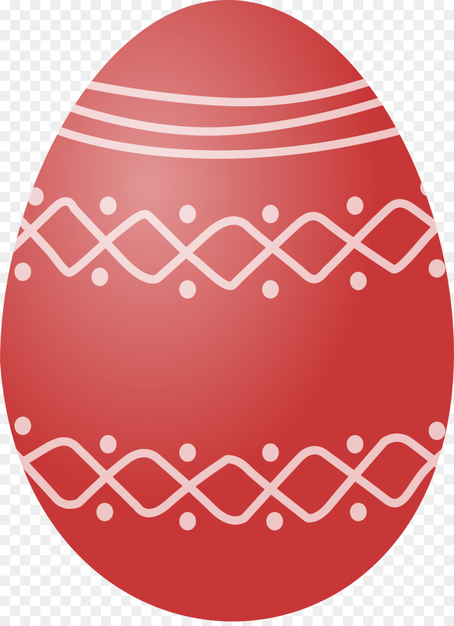 Oeuf De Pâques Rouge，Décoré PNG