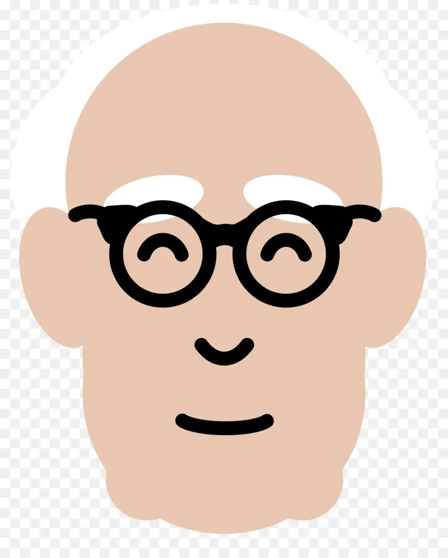 Dessin Animé De Vieil Homme，Lunettes PNG