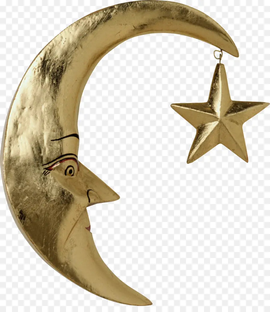 Croissant De Lune，Étoile PNG