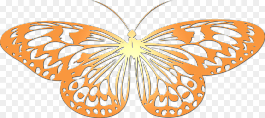 Papillon Doré，Insecte PNG