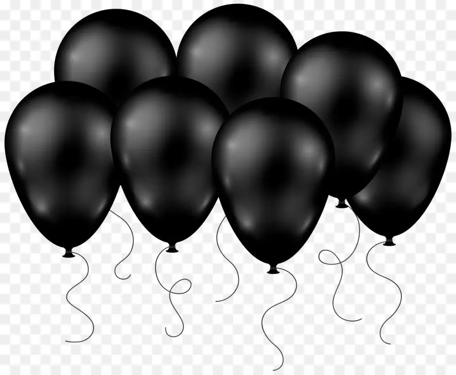 Ballons Noirs，Faire La Fête PNG