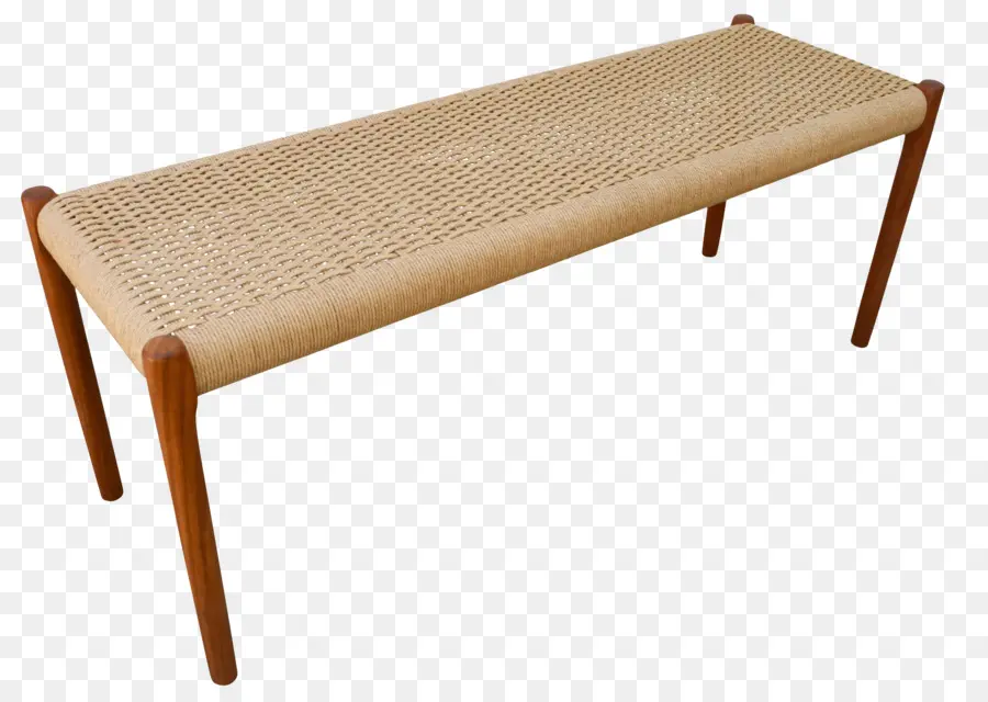 Banc Tissé，En Bois PNG