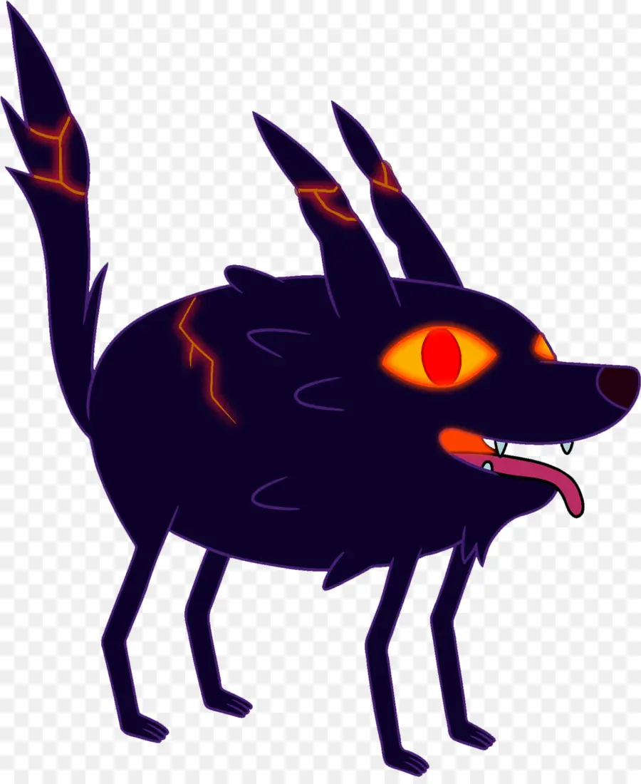 Loup De Dessin Animé Sombre，Créature PNG