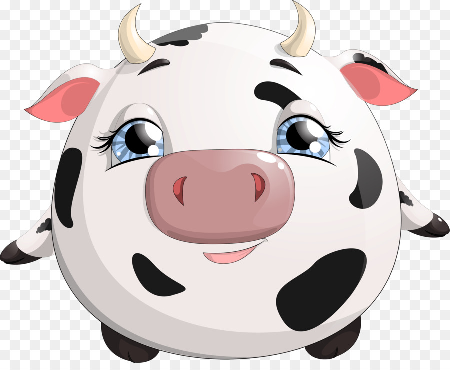 Vache De Dessin Animé，Mignon PNG