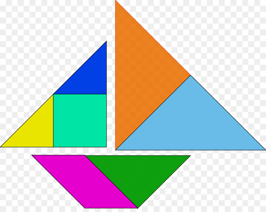 Tangram Coloré，Formes PNG