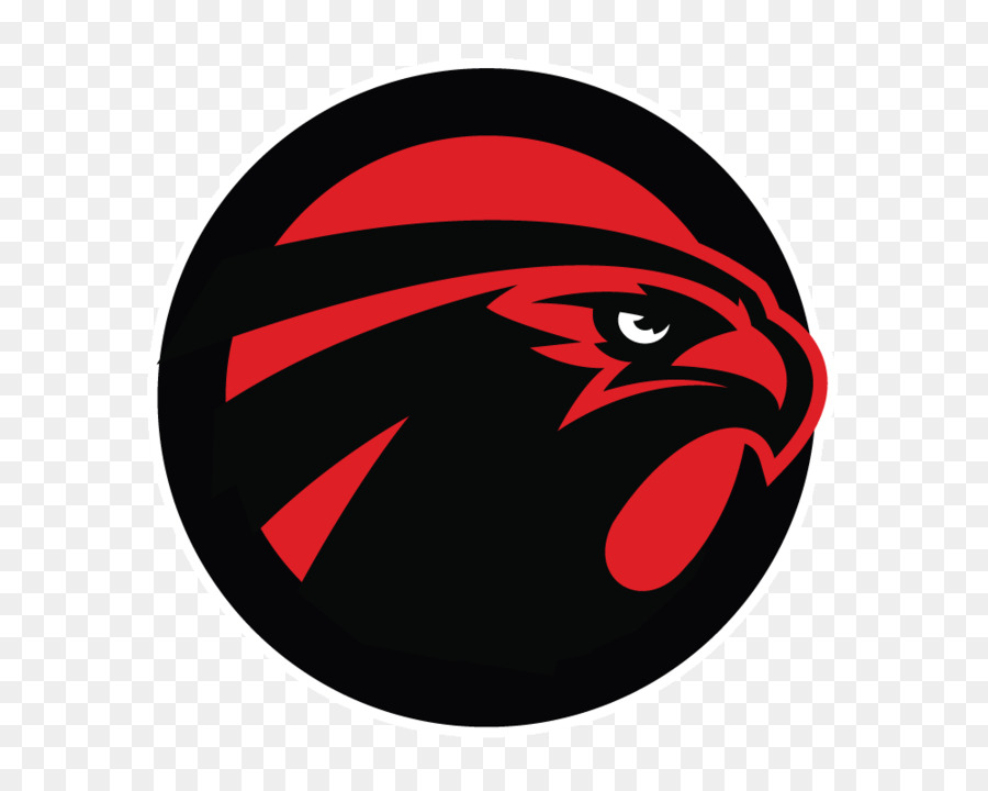 Logo Faucon Rouge Et Noir，Oiseau PNG