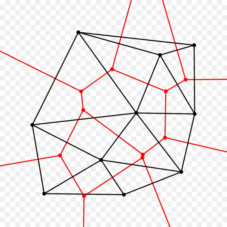 Triangulation De Delaunay，Diagramme De Voronoi PNG