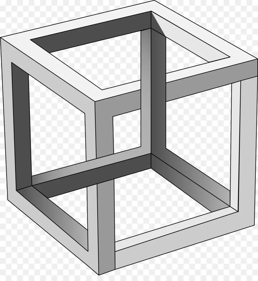 Cube Impossible，Illusion D'optique PNG