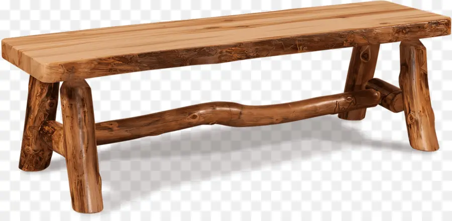 Banc En Bois，Rustique PNG