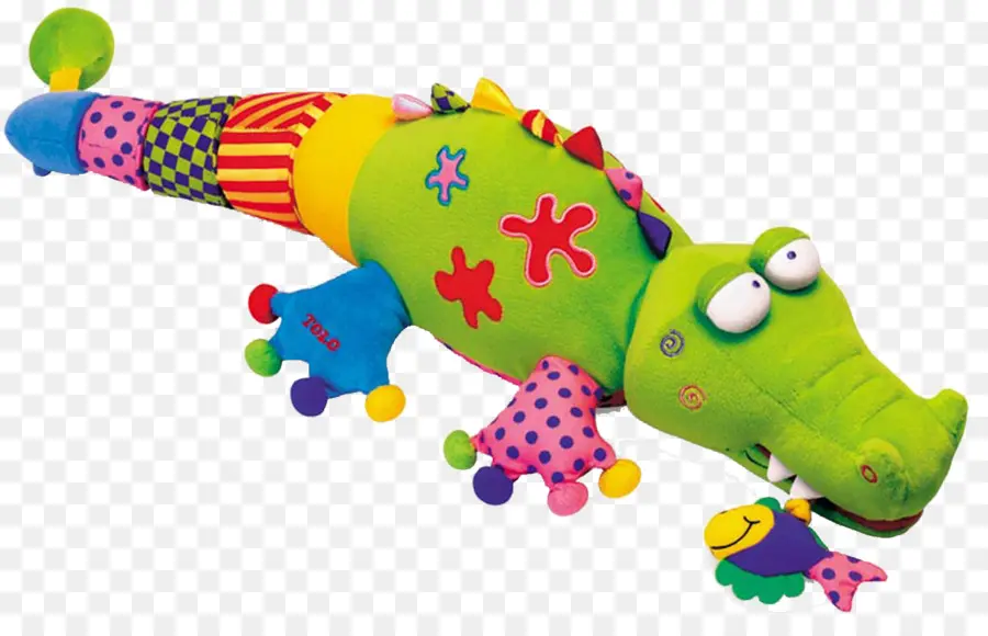 Jouet Crocodile Coloré，Peluche PNG