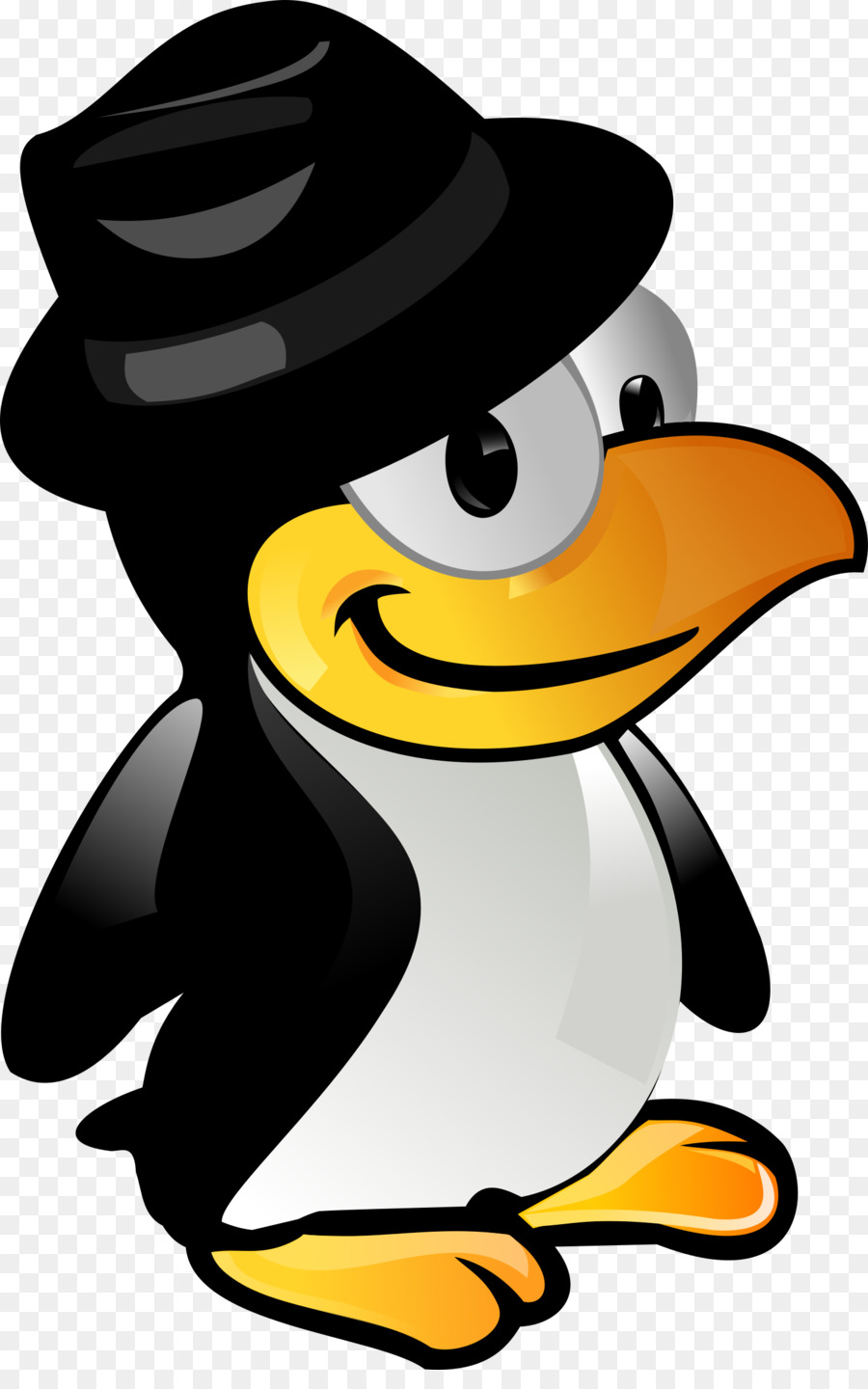 Pingouin Avec Chapeau，Mignon PNG