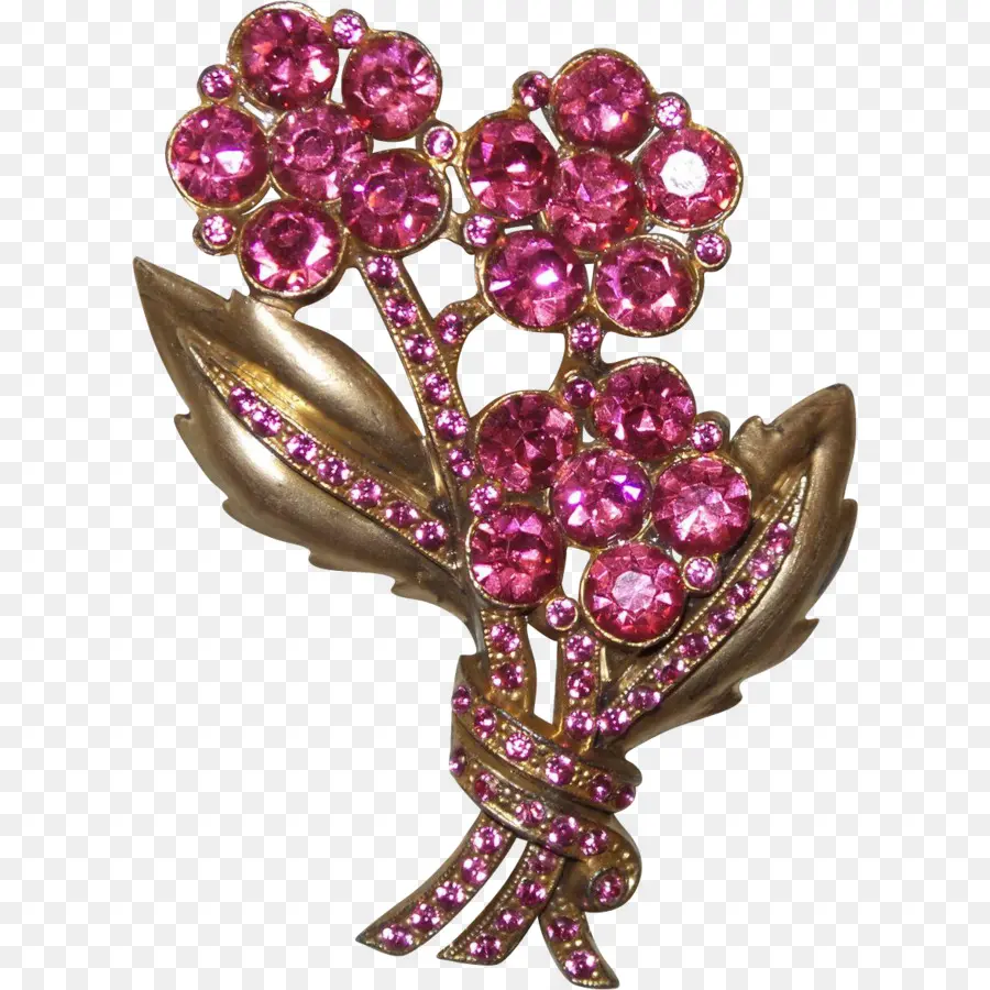 Broche Fleur Rose，Fleurs PNG