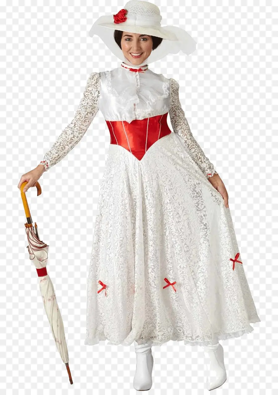 Femme En Robe Blanche，Chapeau PNG