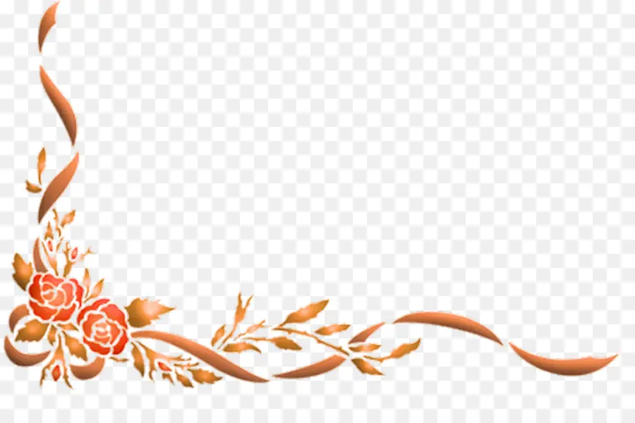 Bordure Florale，Fleurs PNG