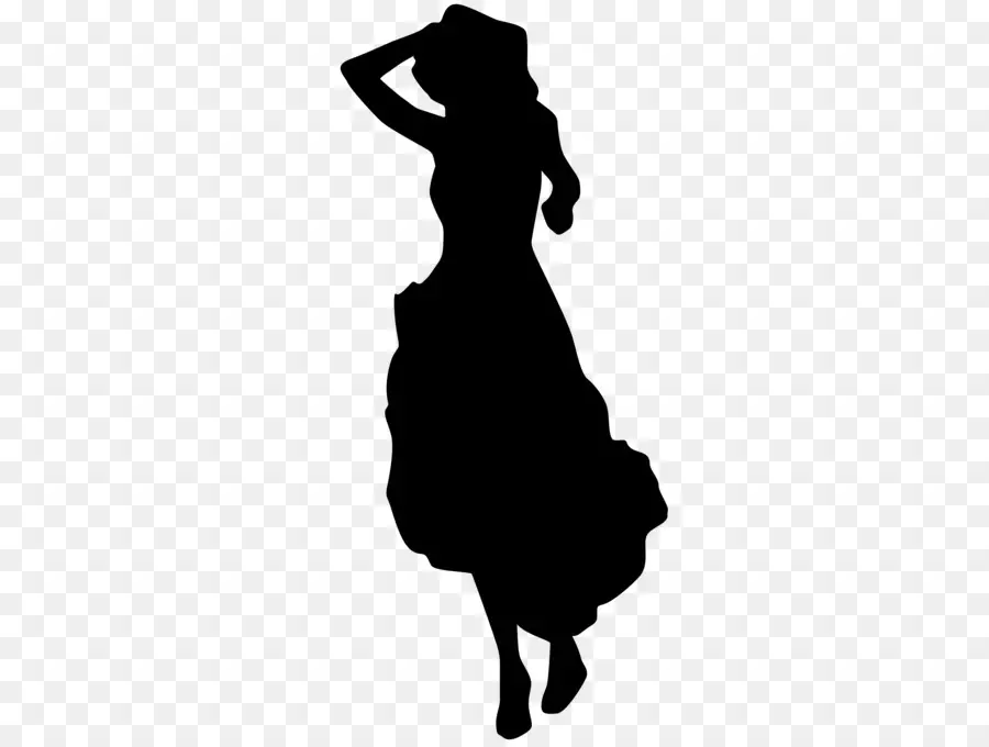 Silhouette De Femme，Robe PNG