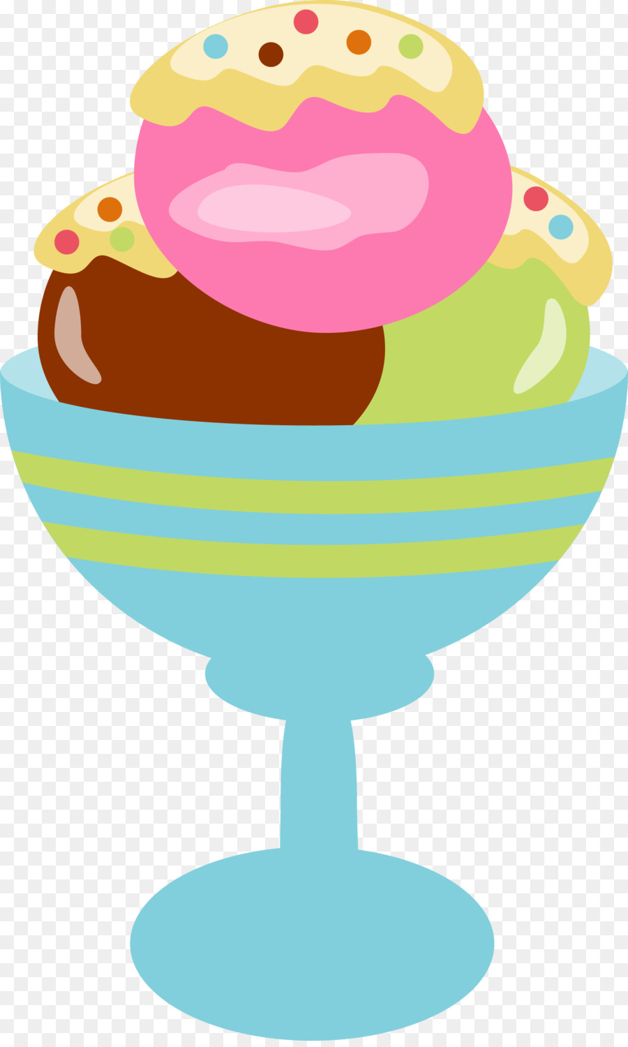 Crème Glacée，Sundae PNG