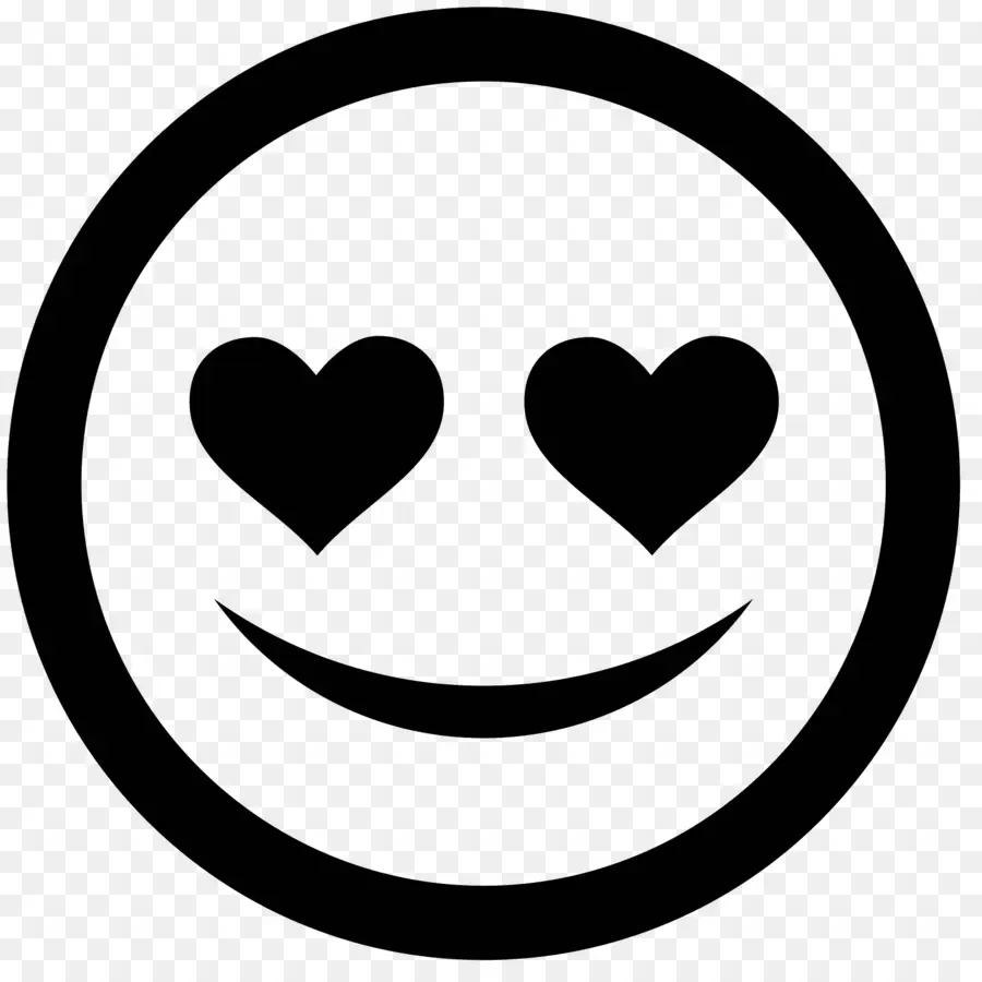 Emoji Yeux De Coeur，Amour PNG