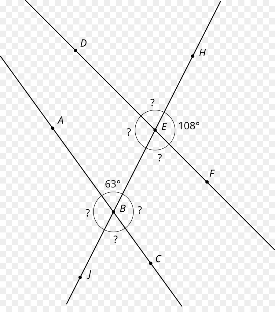 Lignes Parallèles Et Transversales，Angles PNG