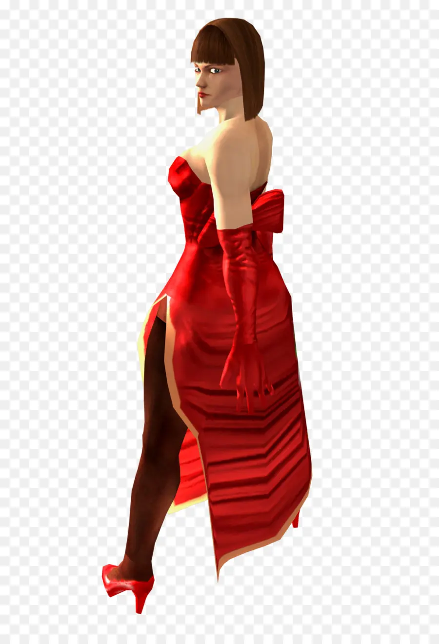 Femme，Robe Rouge PNG