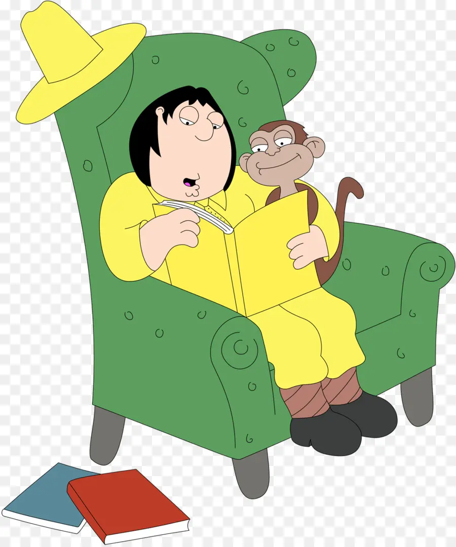 Homme En Costume Jaune，Singe PNG