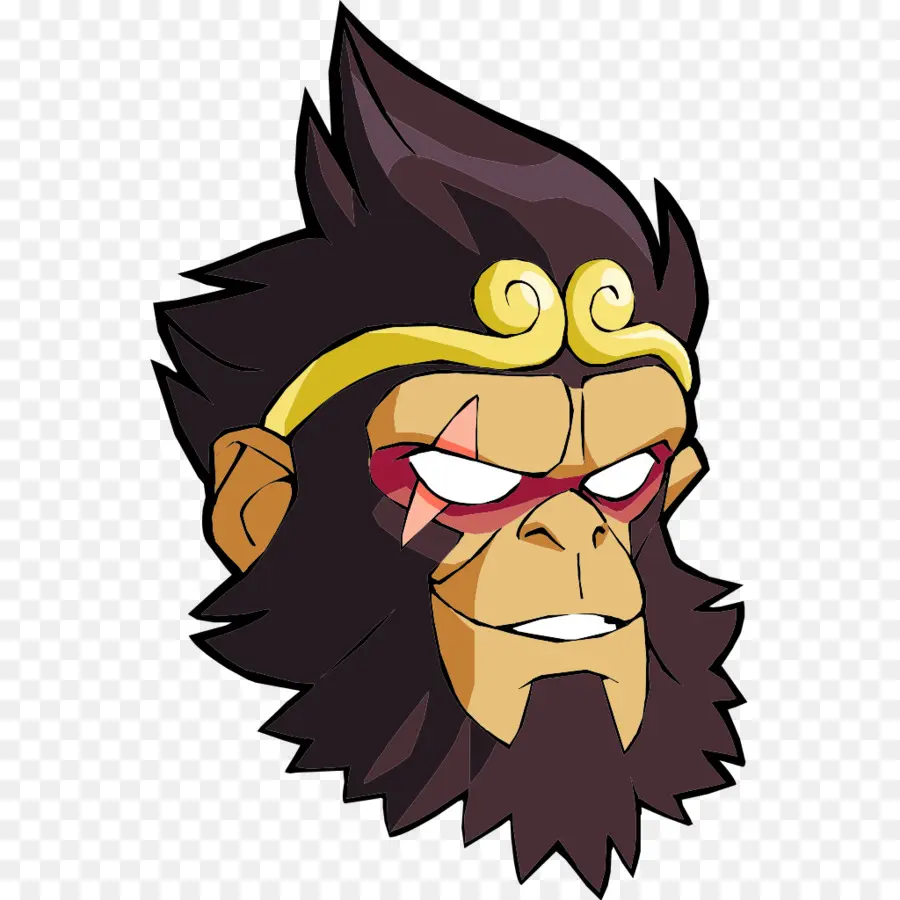 Tête De Singe，Dessin Animé PNG