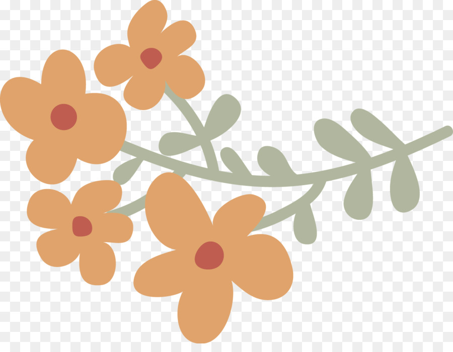 Fleurs，Orange PNG