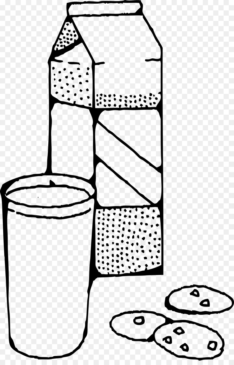 Lait Et Biscuits，Carton PNG