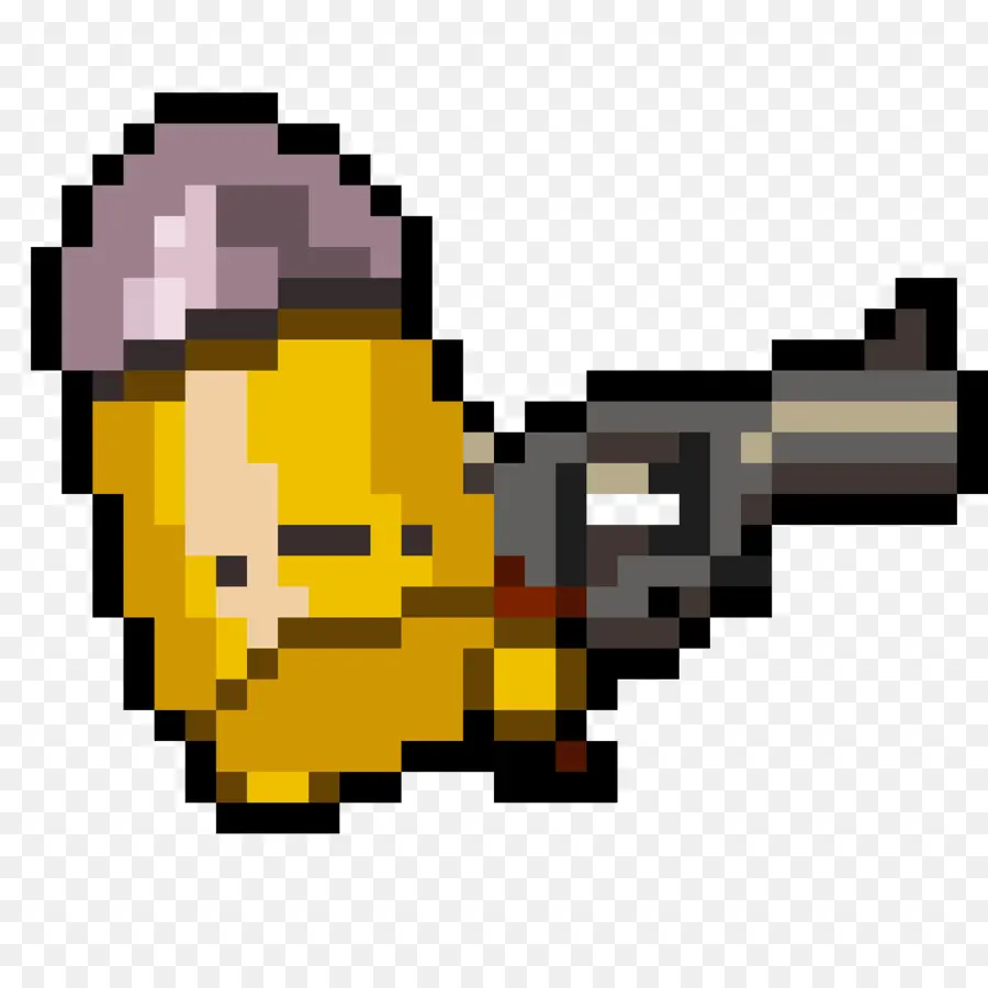 Caractère Pixel Avec Pistolet，Jeu Vidéo PNG