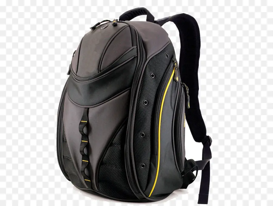 Sac à Dos Noir Et Jaune，Sac PNG