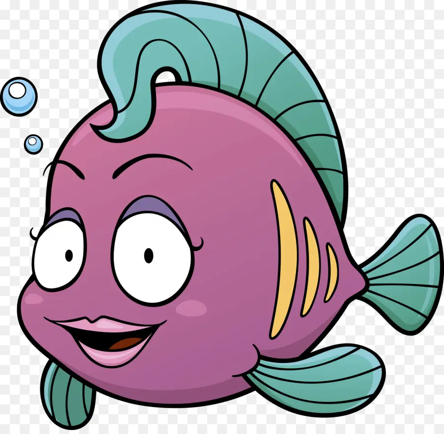 Poisson De Dessin Animé，Bulles PNG