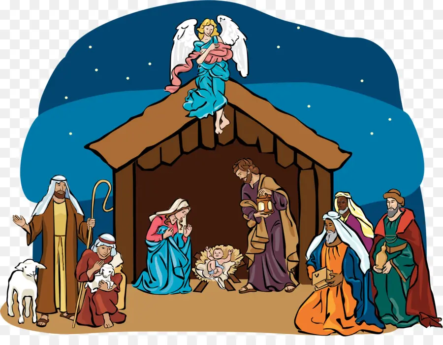 Scène De La Nativité，La Nativité De Jésus PNG