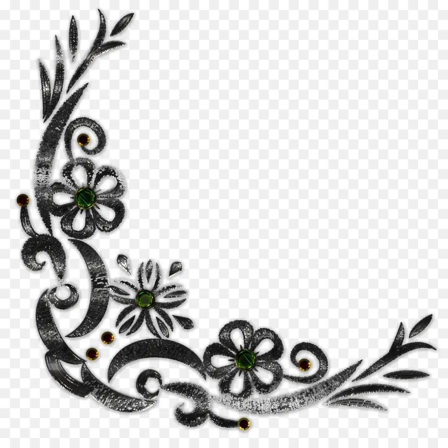 Coin Floral，Fleurs PNG