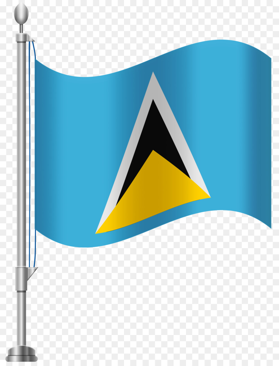 Drapeau De Sainte Lucie，National PNG