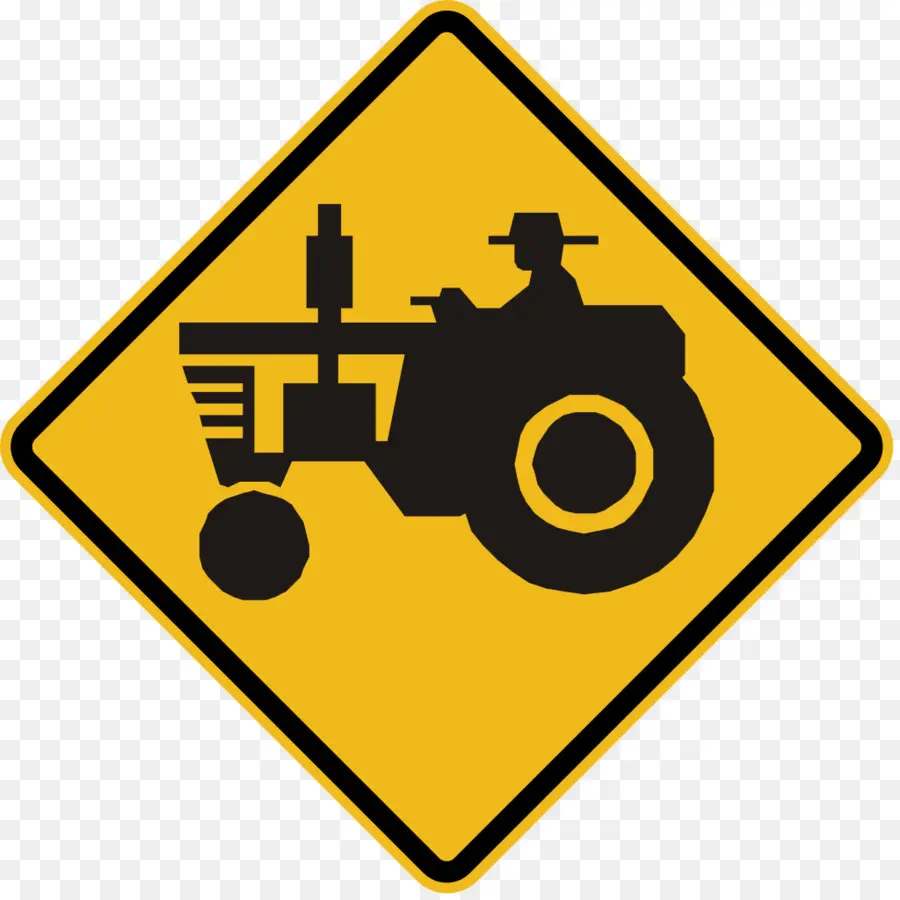 Signe De Tracteur，Jaune PNG