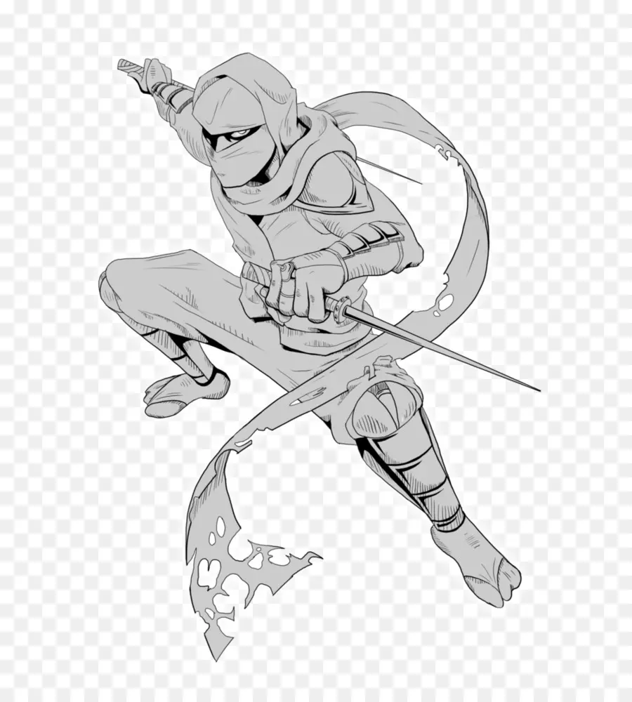 Dessin Ninja，Épée PNG