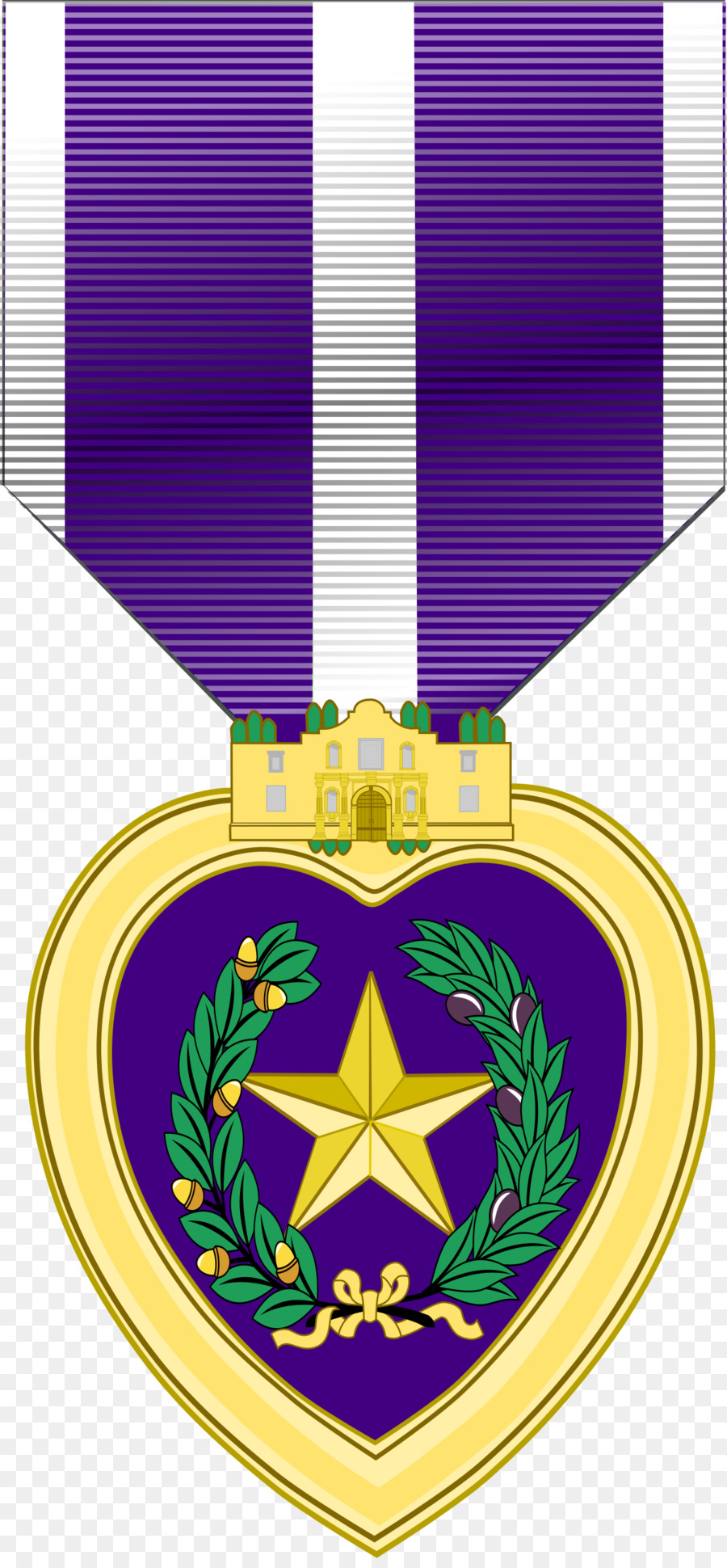 Médaille Coeur Violet，Prix PNG