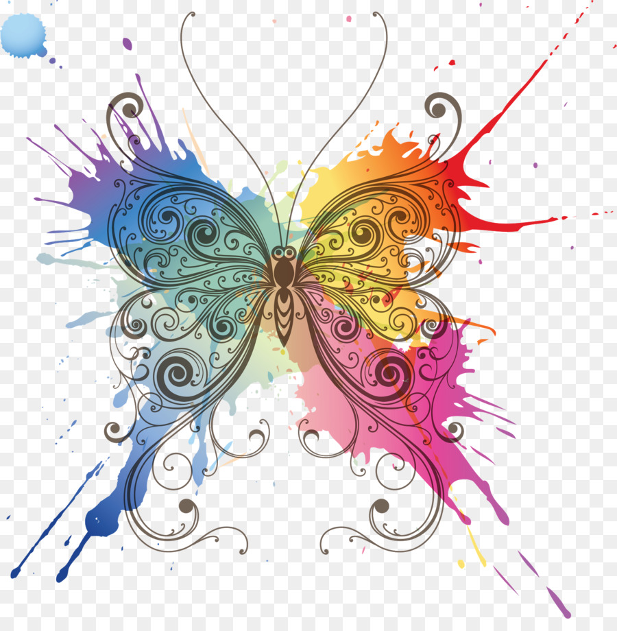 Papillon，Coloré PNG