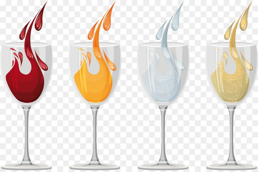 Verres à Vin Avec Flammes，Vin PNG