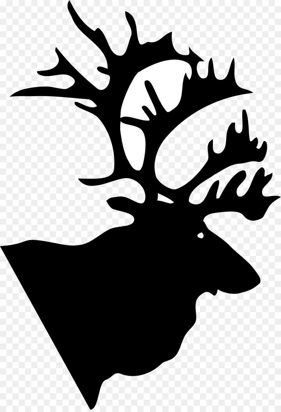 Silhouette De Cerf，Bois PNG