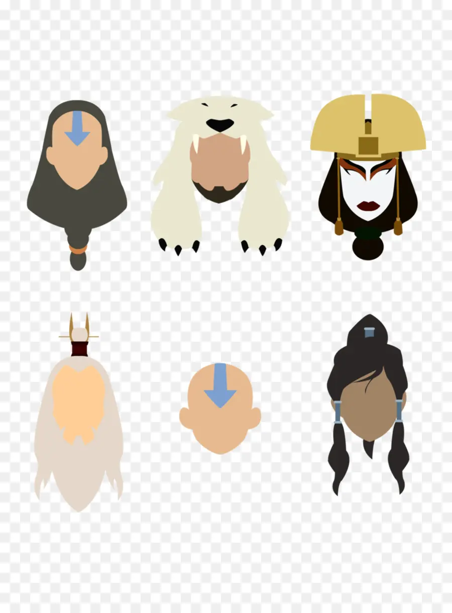 Aang，Katara PNG