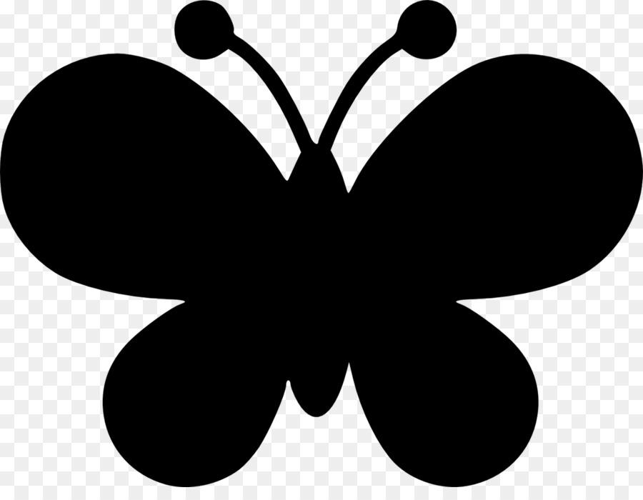 Silhouette De Papillon，Insecte PNG