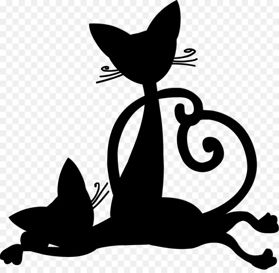 Chats Noirs，Silhouette PNG